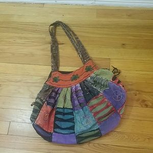 Handbag Multi-colored Cultural Rare